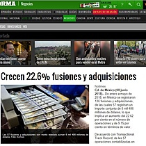 Crecen 22.6% fusiones y adquisiciones